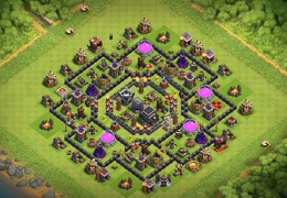 #0025 Diseño para Ayuntamiento 9, Proteger Elixir Oscuro, TH9 Farming Base by Ariel Alemán