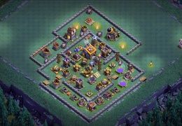 #0629 Builder Hall 9 Base Layout, Diseño Taller del Constructor 9