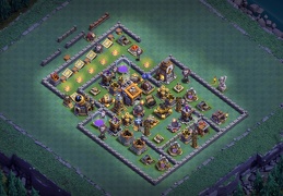 #0631 BH9 Base Layout Troll Trap, Diseño Taller del Constructor 9, Trampas Troll