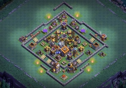 #0633 Builder Hall 9 Base Layout, Diseño Para BH9 