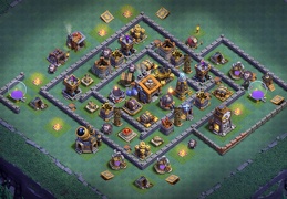 #0643 Base Layout for BH9, Diseño de Aldea Para Taller Nivel 9