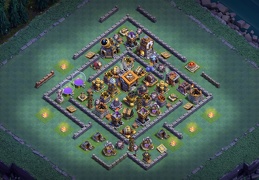 #0646 Good Base Layout BH9, Diseño de Aldea Taller Nivel 9