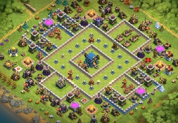 #0800 Legend Trophy Base Layout TH12, Liga Leyenda Subida de Copas Ayuntamiento 12