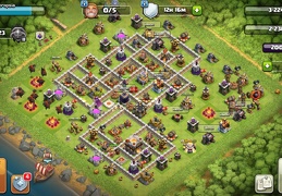 #0906 Protect Dark Elixir and War Base Layout TH11, Proteger Elixir Oscuro y Guerra