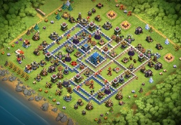 #0975 Trophy Base Layout TH12, Subida de Copas Ayuntamiento 12 Leyenda