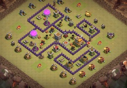 #1003 War Base Layout TH7, Diseño de Guerra TH7