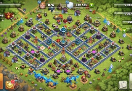 #1165 Trophy Base Layout TH13, Subida de Copas Ayuntamiento 13