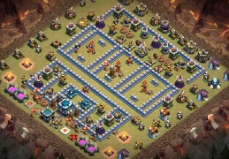 #1166 War Base Layout for TH13 2020, Diseño de Guerra Ayuntamiento 13