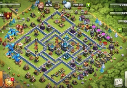 #1167 Hybrid Tropht and War Base Layout TH13, Subida de Copas y Guerra