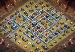 #1168 War Base Layout for TH13, Diseño de Guerra Para Ayuntamiento 13