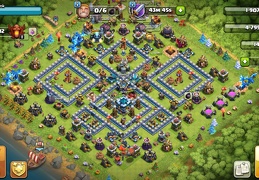 #1248 Island Trophy Base Layout TH13, Diseño Subida de Copas 