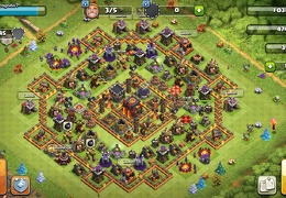#1295 Pushing and Farming Base Layout for TH10, Proteger Elixir Oscuro y Subir Trofeos