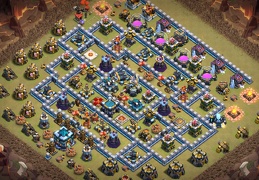 #1410 War Base Layout for TH13, Diseño Aldea Ayuntamiento 13